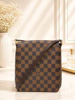 Authentic Louis Vuitton Musette Salsa Damier Ebene Shoulder Bag